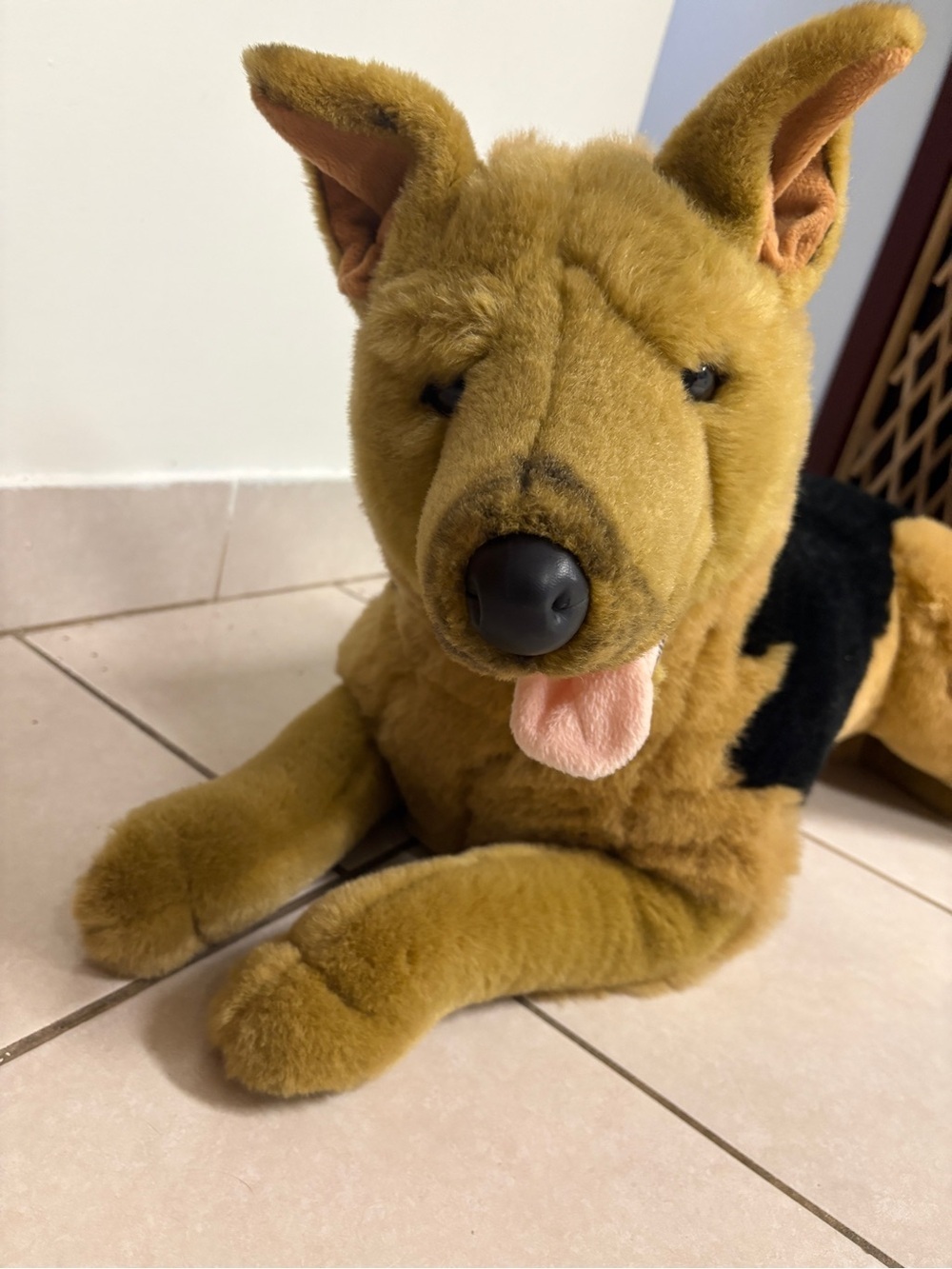 Realistic German Shepherd E & J Prima Classic Collections Plush  LARGE Puppy Dog